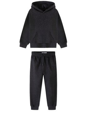 minoti minoti Komplet dresowy 33FLEECE297 Szary ciemny Slim Fit