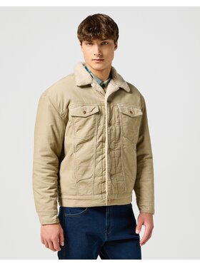 Wrangler Wrangler Kurtka przejściowa SHERPA JACKET Beżowy Regular Fit