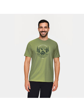 Alpinus Alpinus T-Shirt Kitreli Zielony Regular Fit
