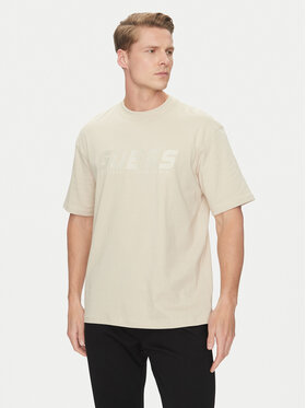 Guess Guess Marškinėliai Z5RI10 I3Z14 Écru Regular Fit