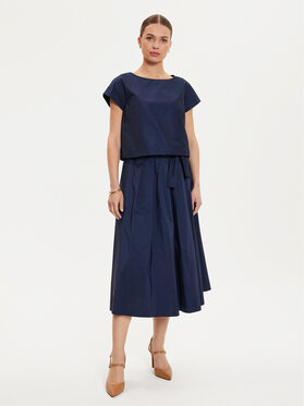 Weekend Max Mara Midi Suknja 2425106051 Tamnoplava Regular Fit