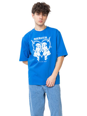 Mercur Mercur T-Shirt Angels Niebieski Comfortable Fit