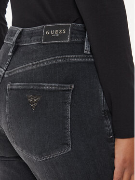 Guess Jeans Hlače W4YA0I D5DY1 Črna Regular Fit