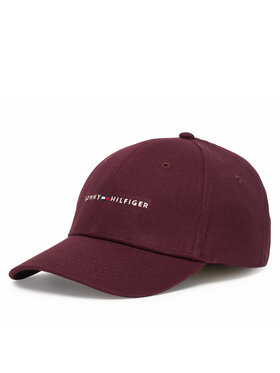 Tommy Hilfiger Tommy Hilfiger Cap Th Foundation Hct 6 Panel Cap AM0AM14045 Dunkelrot