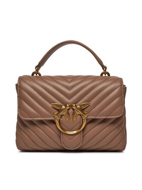 Pinko Pinko Дамска чанта Love Lady Puff Mini Cl AI 23-24 PLTT 100044 A0GK Кафяв