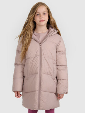4F 4F Kurtka puchowa OUTERWEAR Brązowy jasny Regular Fit