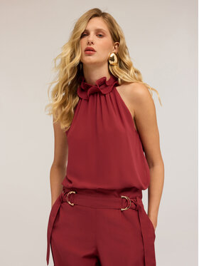 Motivi Motivi Top D756Q000484N036 Bordowy A-Line Fit