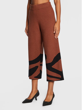Joseph Ribkoff Joseph Ribkoff Ohlapne hlače 223949 Rjava Relaxed Fit