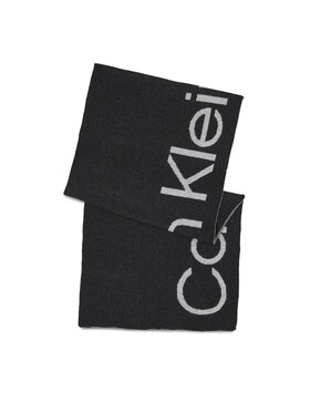 Calvin Klein Calvin Klein Šál Logo Reverso Tonal Scarf 40X180 K60K611117 Černá