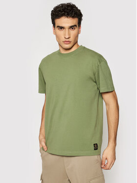 Deus Ex Machina Deus Ex Machina T-Shirt Plain Military DMP201810 Grün Boxy Fit