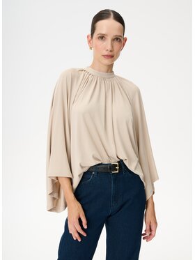 LEBRAND LEBRAND Bluzka Paloma Beżowy Regular Fit