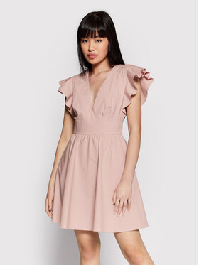 Red Valentino Red Valentino Sommerkleid XR0VAEF0 Rosa Regular Fit
