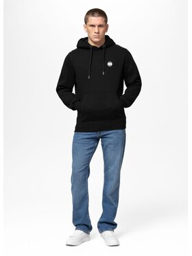 PITBULL PITBULL Bluza Small Logo Czarny Regular Fit