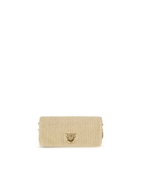 PINKO PINKO Torebka Beige Polypropylene Shoulder Beżowy