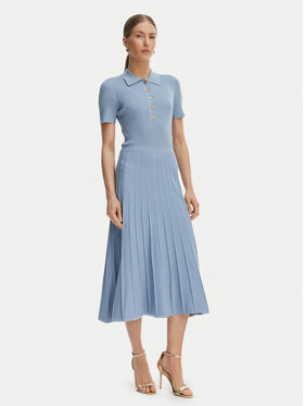 MICHAEL Michael Kors MICHAEL Michael Kors Sukienka dzianinowa MT5834F33D Błękitny Regular Fit