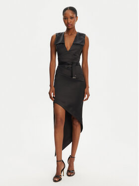 Babylon Babylon Coctailkleid E00741 Schwarz Slim Fit