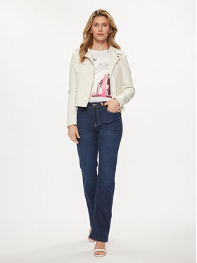 Guess Jeans Hlače W4RA58 D5901 Mornarsko Modra Bootcut Fit