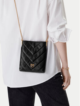 PINKO PINKO Kabelka Flat Satchel AI 25-26 PCPL 105352 A2W2 Čierna