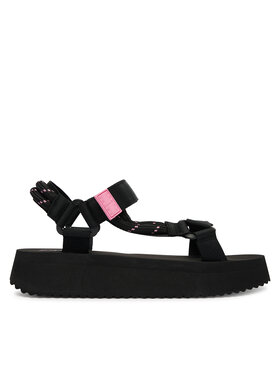 Tommy Jeans Tommy Jeans Sandale Tjw Eva Rope Sandal EN0EN02970 Negru