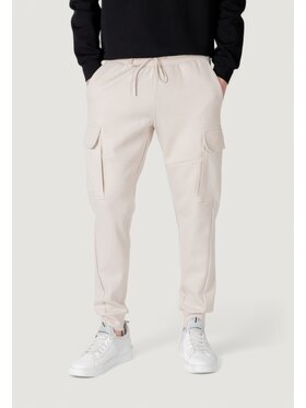Antony Morato Antony Morato Παντελόνι κοστουμιού REGULAR FIT WITH LOGOED RUBBER FLAG Λευκό Regular Fit