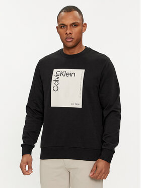 Calvin Klein Calvin Klein Bluza Square Logo K10K112440 Czarny Regular Fit