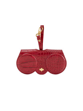 Any Di Any Di Etui na Okulary Croco Red Bordowy