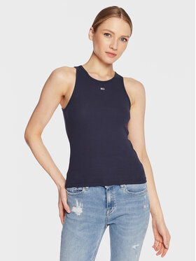 Tommy Jeans Tommy Jeans Felső Essential DW0DW14875 Sötétkék Regular Fit