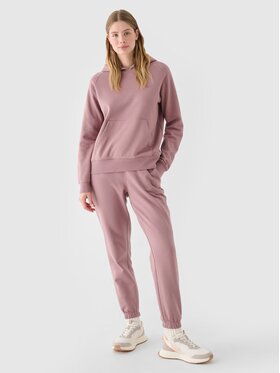 4F 4F Teplákové nohavice 4FWMM00TTROF1137-83S Hnedá Regular Fit