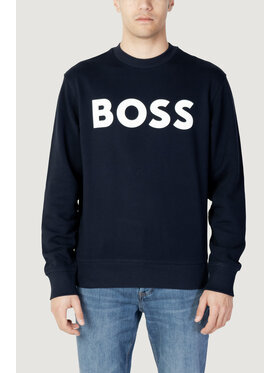 BOSS Boss Felpa JERSEY WE BASIC CREW Blu Basic Fit