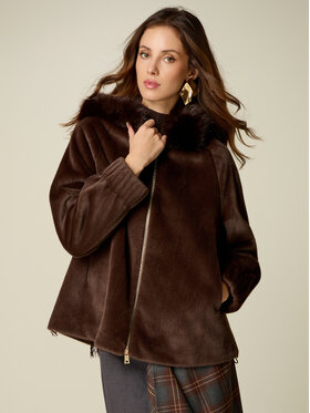 Oltre Oltre Cappotto invernale 0079J100166N022 Marrone Over Fit