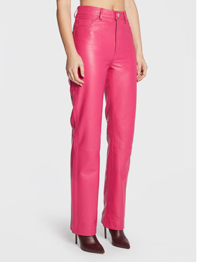 Remain Remain Kožne hlače Lynn Leather RM1510 Ružičasta Regular Fit