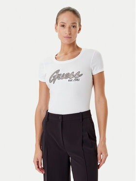 Guess Guess T-krekls W5YI16 J1314 Balts Regular Fit