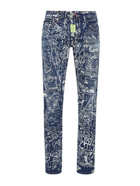 PHILIPP PLEIN PHILIPP PLEIN Jeansy 917 Błękitny Straight Leg
