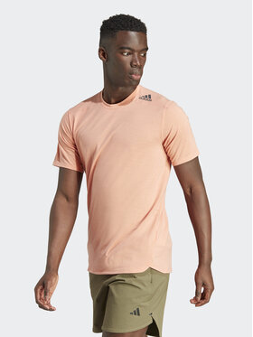 adidas adidas Тениска от техническо трико Designed for Training IL1443 Оранжев Slim Fit