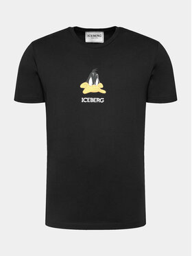Iceberg Iceberg Tričko F02263019000 Čierna Regular Fit