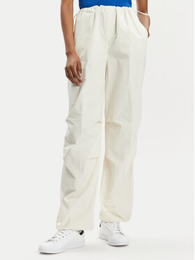 HUGO Hugo Szövet nadrág Hafisa 50511331 Ekru Baggy Fit