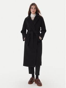 Weekend Max Mara Weekend Max Mara Vlněný kabát Tempera 2525016082 Černá Regular Fit