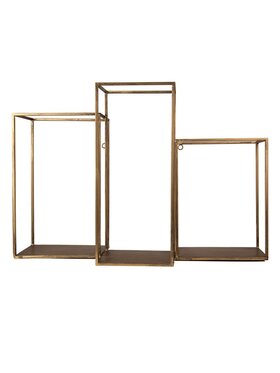 MIAhome MIAhome Półka metalowa stare złoro D'oro mniejsza Złoty