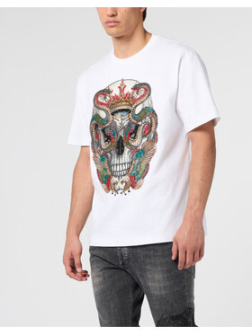 PHILIPP PLEIN PHILIPP PLEIN T-Shirt 29854 Biały Regular Fit