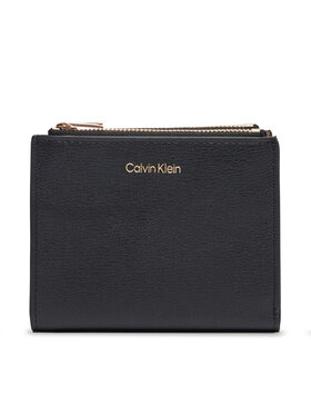 Calvin Klein Calvin Klein Πορτοφόλι Foil Logo Dbl Zip Cardcase LV04F1135G Μαύρο