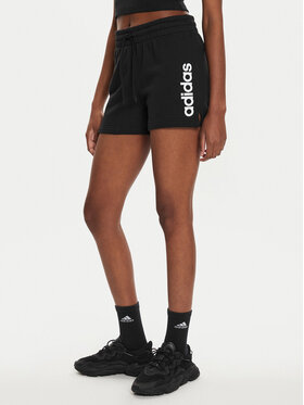 adidas adidas Sportshorts Essentials Linear French Terry Shorts IC4442 Schwarz Slim Fit