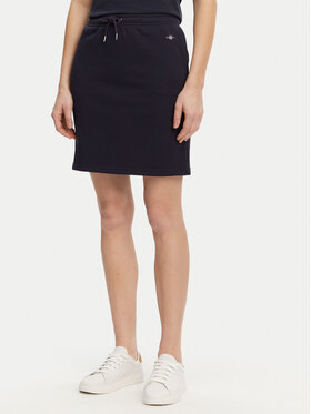 Gant Gant Φούστα από ύφασμα φούτερ 4200274 Σκούρο μπλε Regular Fit