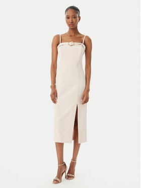 Rinascimento Rinascimento Cocktail obleka CFC0122399003 Roza Regular Fit