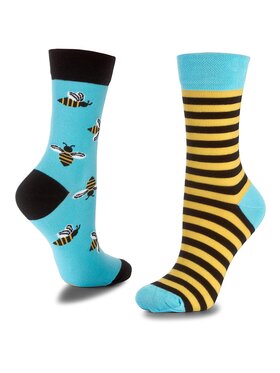 Many Mornings Many Mornings Skarpety Wysokie Unisex Bee Bee Kolorowy