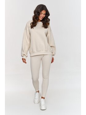 Makadamia Makadamia Dres A1 Beżowy Loose Fit