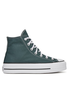 Converse Converse Trampki Chuck Taylor All Star Lift Platform A12596C Zielony