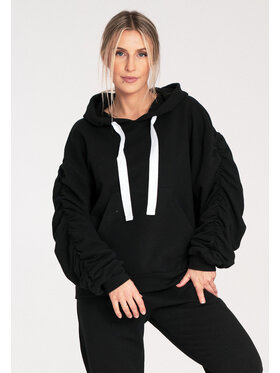 FIGL FIGL Mikina M1055 Černá Loose Fit