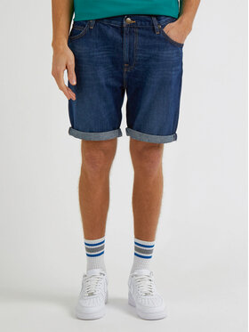 Lee Lee Szorty jeansowe Rider L73FHVB70 112331756 Granatowy Slim Fit