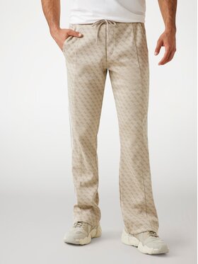 Guess Guess Spodnie materiałowe 179263 Brązowy Regular Fit