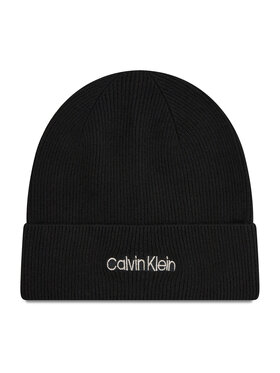 Calvin Klein Calvin Klein Czapka Essential Knit Beanie K60K608519 Czarny